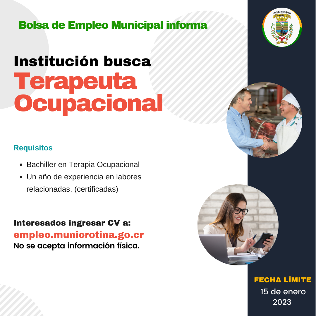 SE BUSCA TERAPEUTA OCUPACIONAL